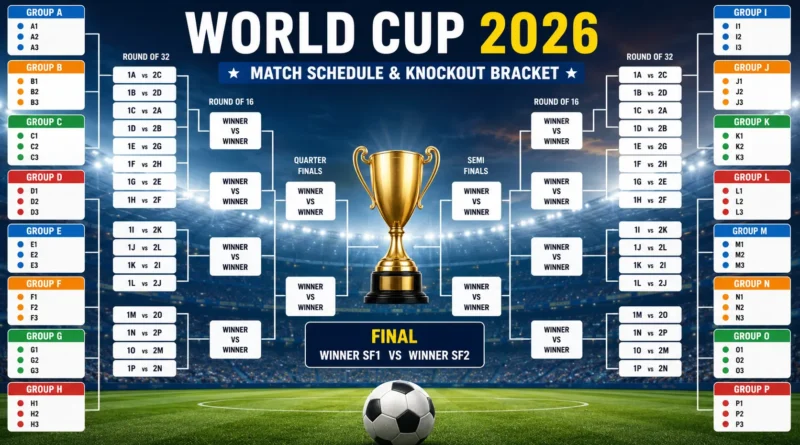 FIFA World Cup 2026 Bracket Match Schedule Knockout Format